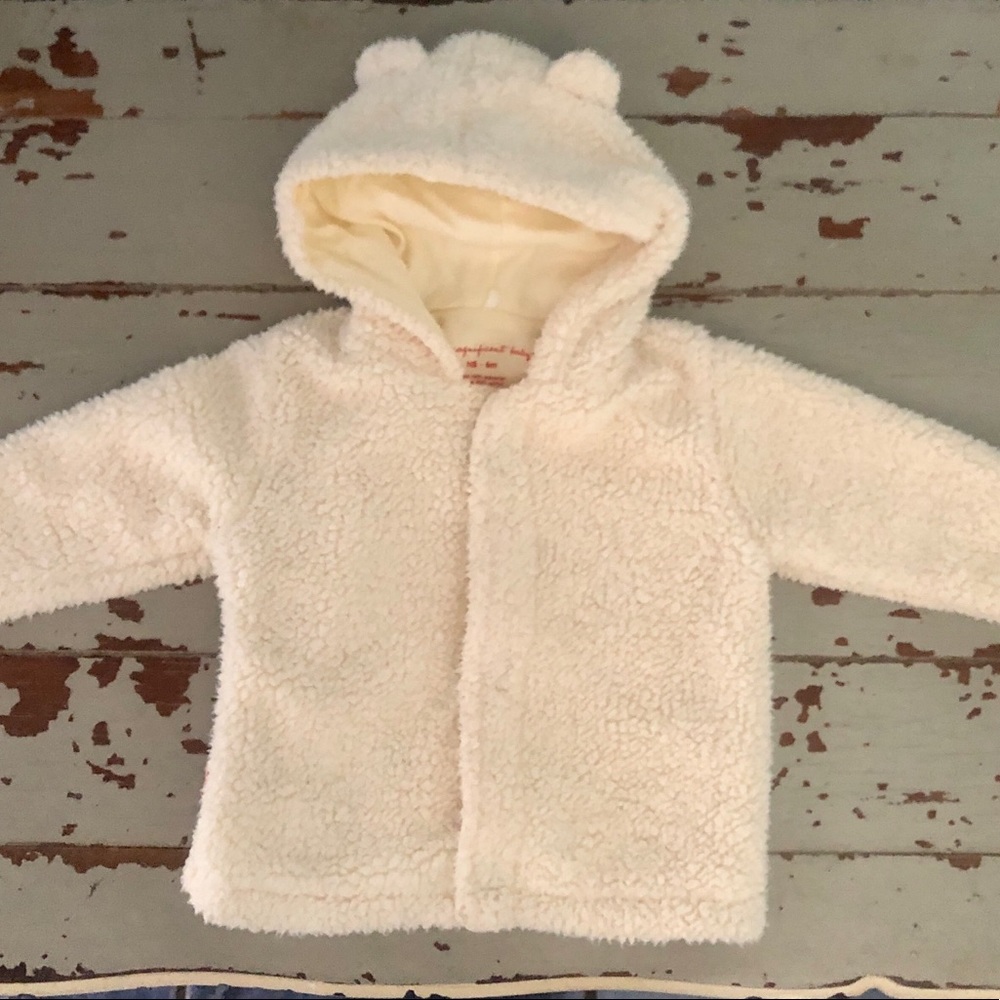 Magnificent Baby Nb-6 Mo Cream Hooded Jacket